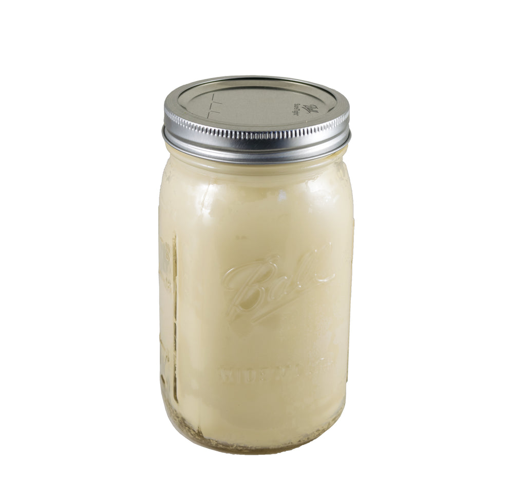 Organic Grass Fed Tallow -- 1 quart mason jar, 28 oz