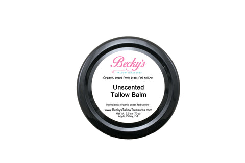 Unscented Tallow Balm -- 100% Tallow
